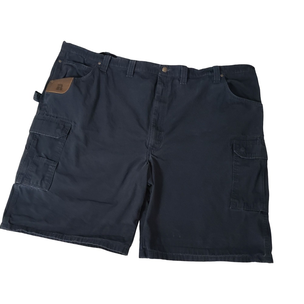 Wrangler Riggs Workwear Mens Navy Blue Cargo Shorts Ripstop Size 52 3W360NY